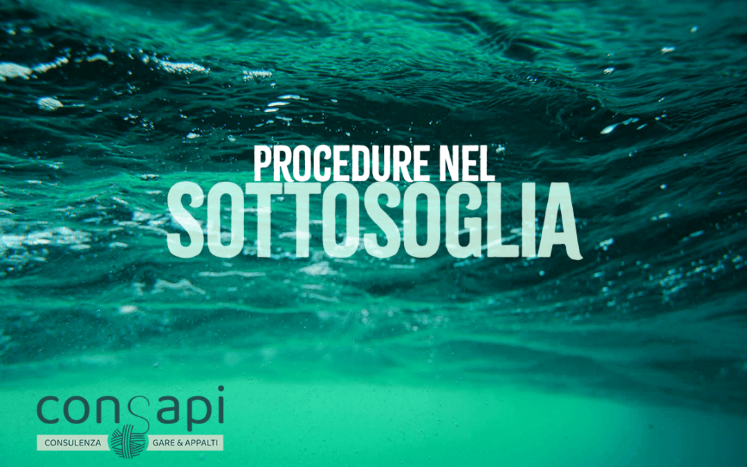 Procedure nel sottosoglia – dubbi interpretativi